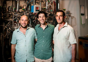 From left, Ido Golan (CTO), Yonatan Golan (CEO), and Matan Golan (COO).